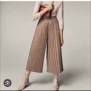 Massimo Dutti Pleated Culotte Houndstooth Pants, 8